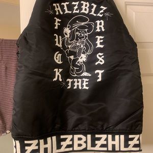*BRAND NEW* HLZBLZ Smurfette Reversible Bomber